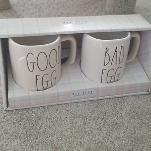 Rae Dunn Good Egg / Bad Egg Mugs